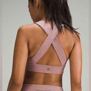 Lululemon LAB Nulu Cross Back Yoga Bra in Twilight Rose